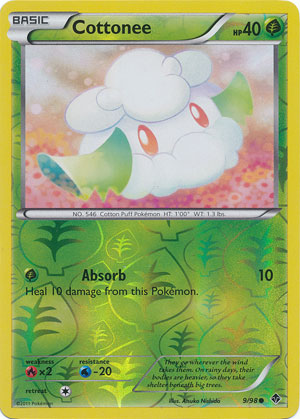 Cottonee - 9/98 - Common - Reverse Holo